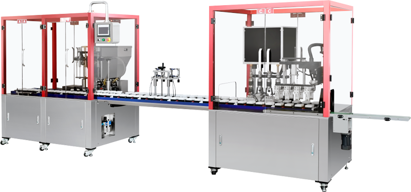水乳膏霜灌裝旋蓋一體機(jī)